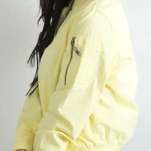 Wholesale Fabric short jacket yellow