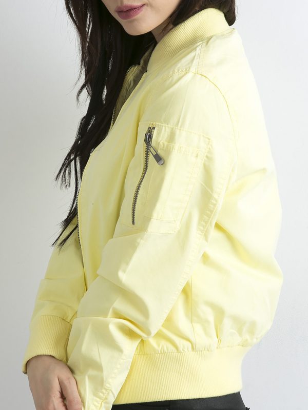 Wholesale Fabric short jacket yellow