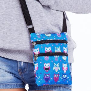 Wholesale Blue fabric sachet in owls