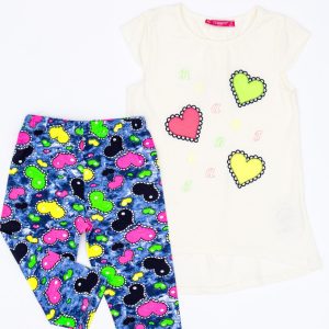 Wholesale Ecru set for a girl with hearts