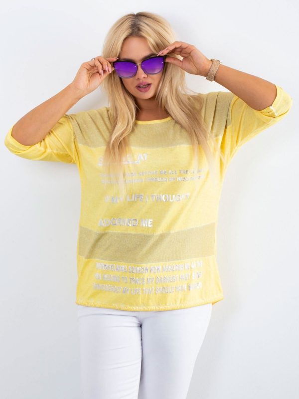 Wholesale Yellow tunic Merciful PLUS SIZE