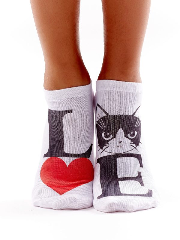 Wholesale Women's foot socks with cat