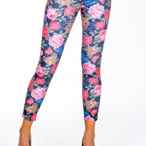 Wholesale Dark Grey Floral Pants