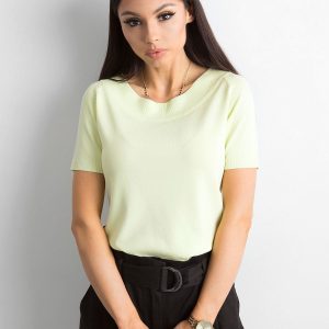 Wholesale Short sleeve blouse light green