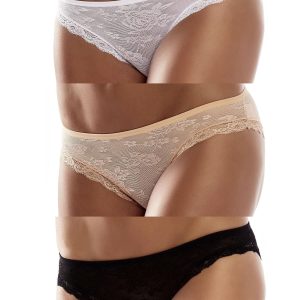 Wholesale 3-Pack Cotton Lace Panties Set