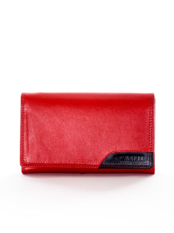 Wholesale Red wallet with black insert