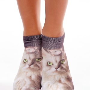 Wholesale Brown 3D Printed Women's Cat Feet