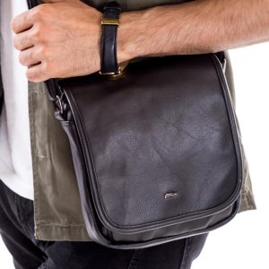 Wholesale Men's Black Flip Bag