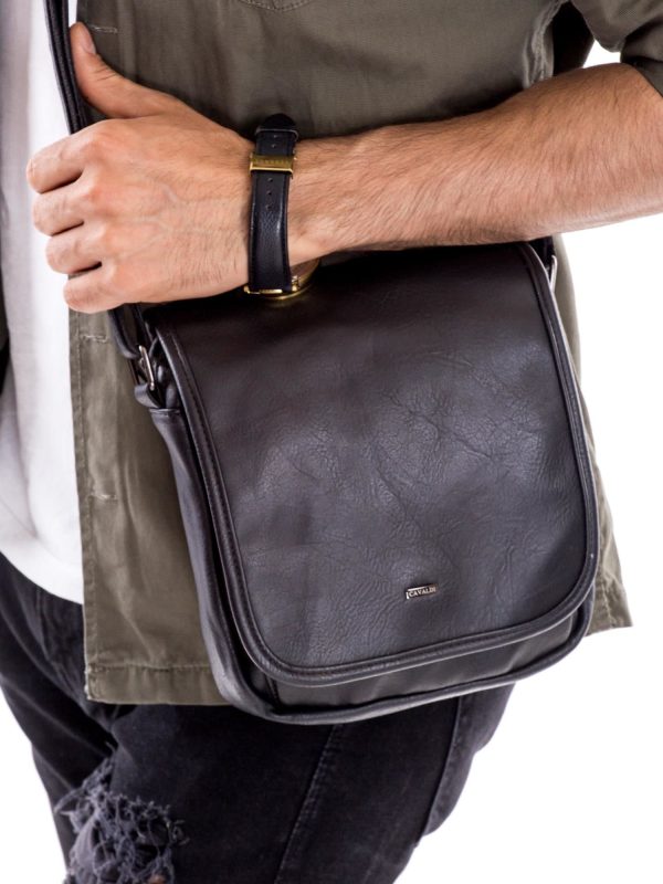 Wholesale Men's Black Flip Bag