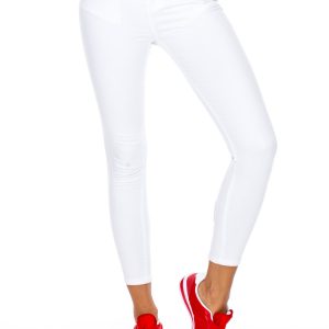 Wholesale White Fit High Waist Pants