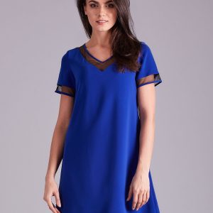 Wholesale Cobalt Trapezoidal Dress