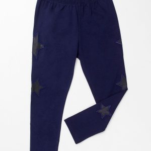 Wholesale Dark blue leggings for girl in stars