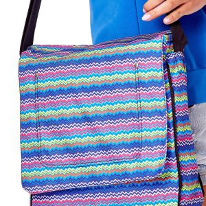 Wholesale Shoulder fabric bag in geometric prints