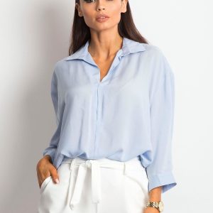 Wholesale Blue Casual Blouse