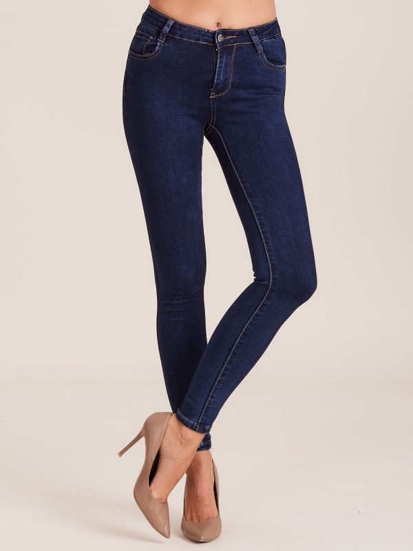 Wholesale Blue Women's Denim Pants