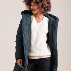 Wholesale Green Quilted Winter Jacket