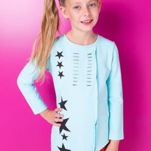 Wholesale Mint tunic for a girl with applique