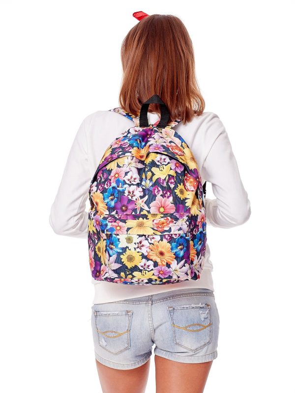 Wholesale Backpack with colorful flowers