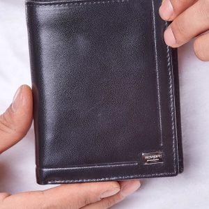 Wholesale Black leather wallet without clasp