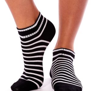 Wholesale Black Striped Short Socks