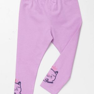 Wholesale Light Purple Cotton Leggings For Girl