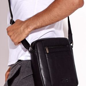 Wholesale Black Genuine Leather Men's Shoulder Bag