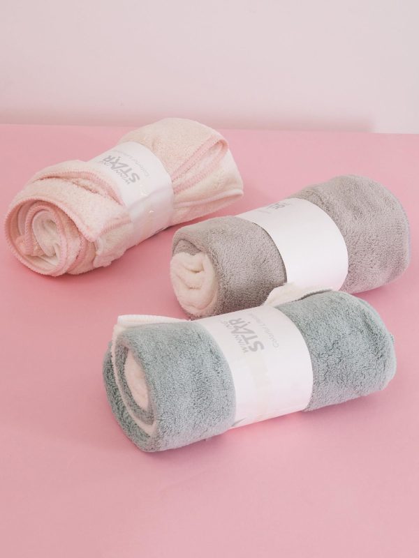 Wholesale Ecru green terry hand towel set 2 pieces