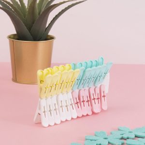 Wholesale Set of pastel clothespins 24 pieces