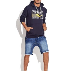 Wholesale EVERLAST Navy Blue Men's Hooded Sports Sweatshirt