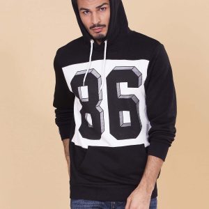 Wholesale Black men's sweatshirt with print