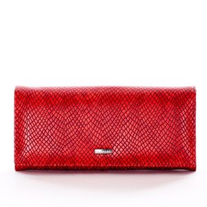 Wholesale Red wallet with animal skin motif