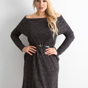 Wholesale Dark Grey Plus Size Dress