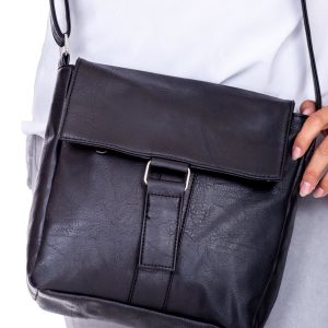 Wholesale Black Messenger Bag with Flip