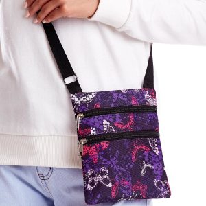 Wholesale Purple fabric sachet with butterflies