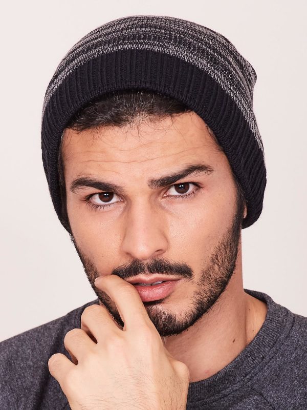 Wholesale Men's hat for winter black