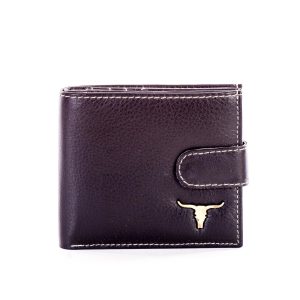 Wholesale Men's Wallet Genuine Leather Black with Clasp