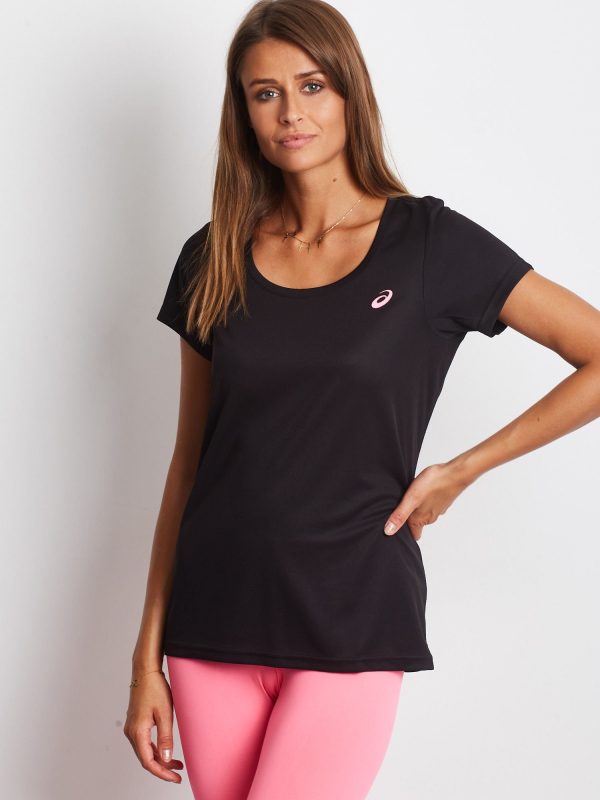 Wholesale ASICS Black sports t-shirt