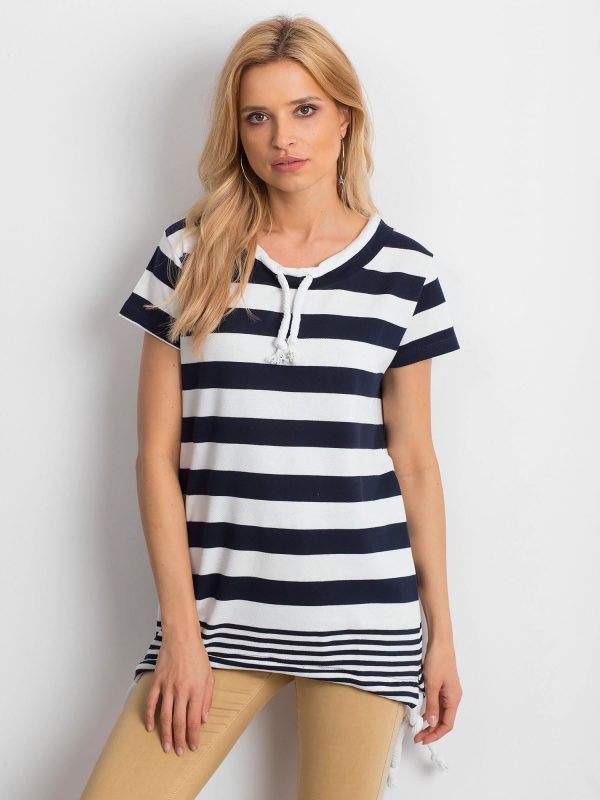 Wholesale Navy blue striped tunic