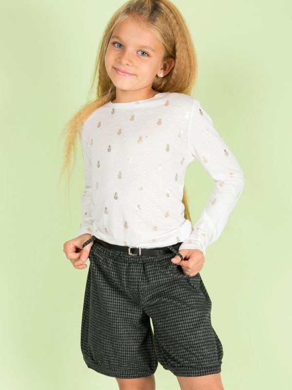 Wholesale Black Cotton Shorts for Girl in Houndhole