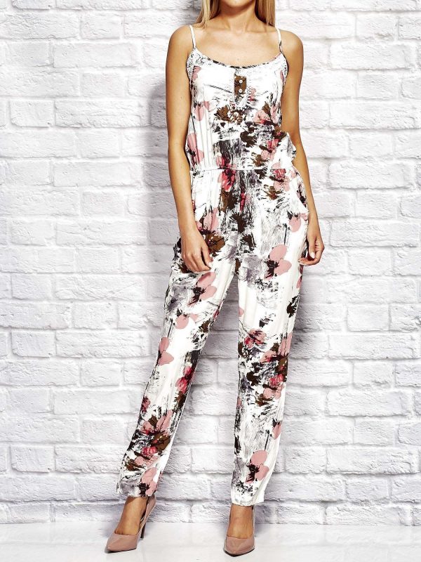 Wholesale Jumpsuit in coral painting patterns