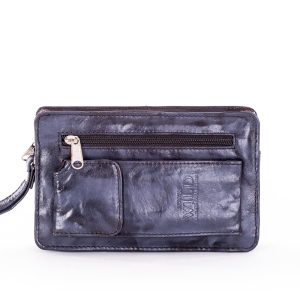 Wholesale Navy blue leather sachet for men