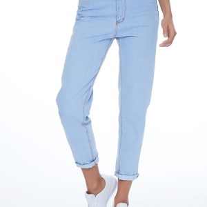 Wholesale Blue denim pants for women