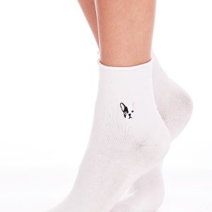 Wholesale FULLOFF Ecru Women's Bulldozer Socks