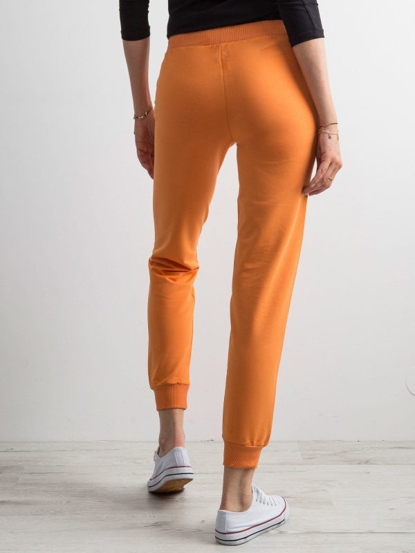 Wholesale Light orange sweatpants with tracksuits