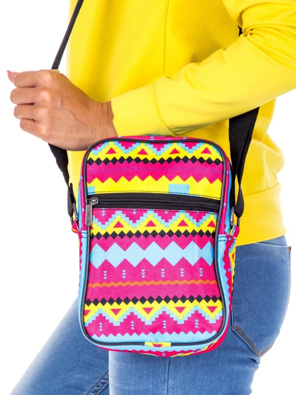 Wholesale Messenger bag in ethnic pattern