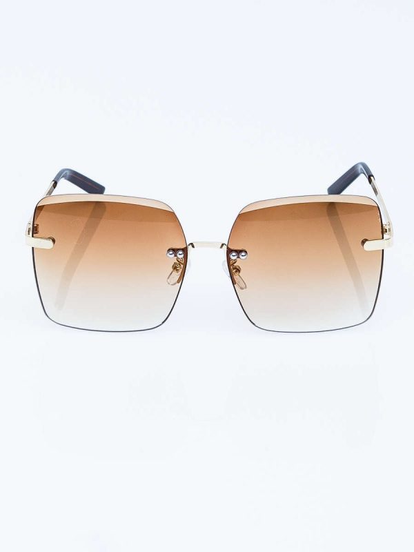 Wholesale Large square sunglasses NO FRAME