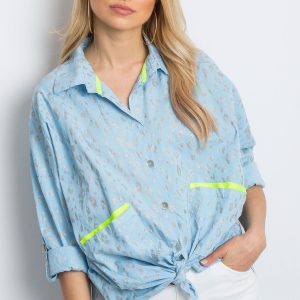 Wholesale Light blue shirt Stylish