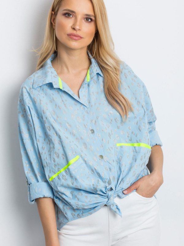 Wholesale Light blue shirt Stylish