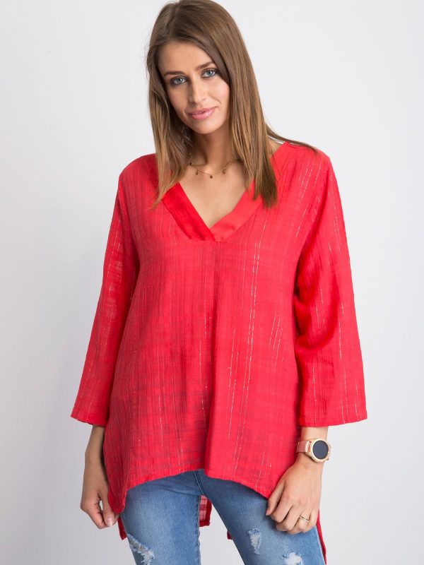 Wholesale Red Blouse Hollaback