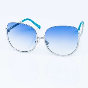 Wholesale Large Ladies Oval Sunglasses HALF FRAME